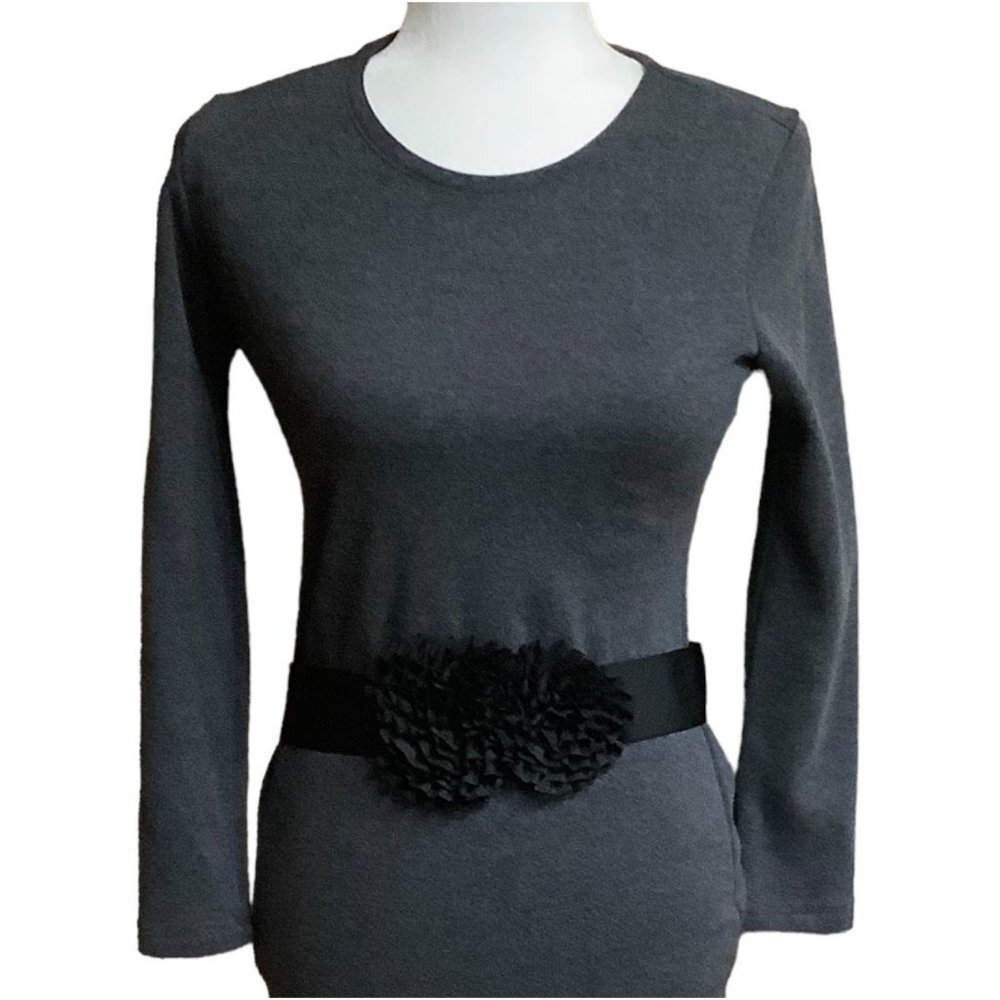 Wide Statement Floral Chiffon Cinch Belt Women 30-33" Black Elastic Dress Formal
